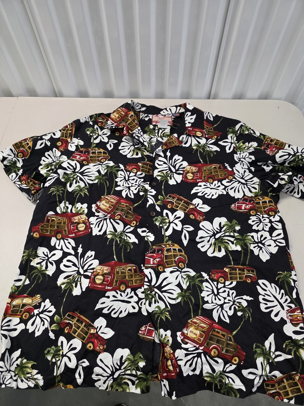 RJC Hawaiian Button Down Shirt Men's Size XL
